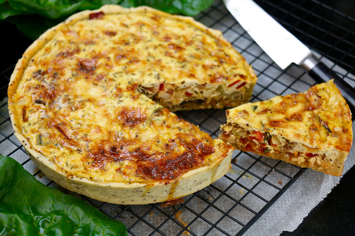 Tarte végétarienne aux légumes - HerveCuisine.com