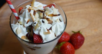 Banana Split gourmand en verrine