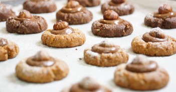 Mini-cookies noisette et noisette chocolat