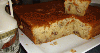 Gâteau canadien aux noix de pécan, miel et sirop d’érable
